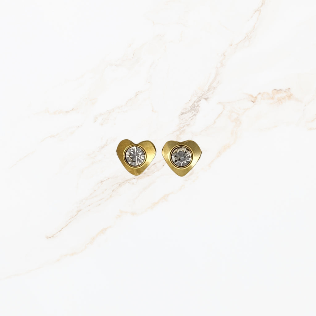 Crystal Heart – Oorbel