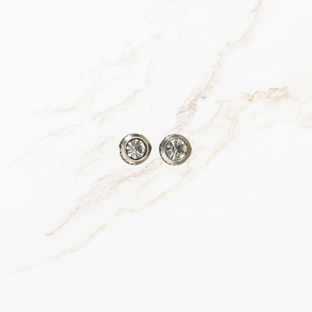 Crystal Round – Oorbel