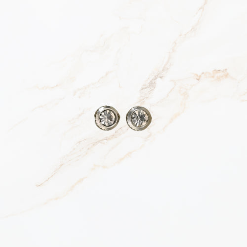 Crystal Round – Oorbel