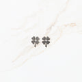 Luna Clover Studs Zilver