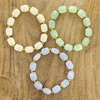 Licht blauw kralen armband