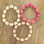 Witte kralen armband