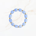Licht blauw kralen armband