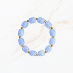 Licht blauw kralen armband