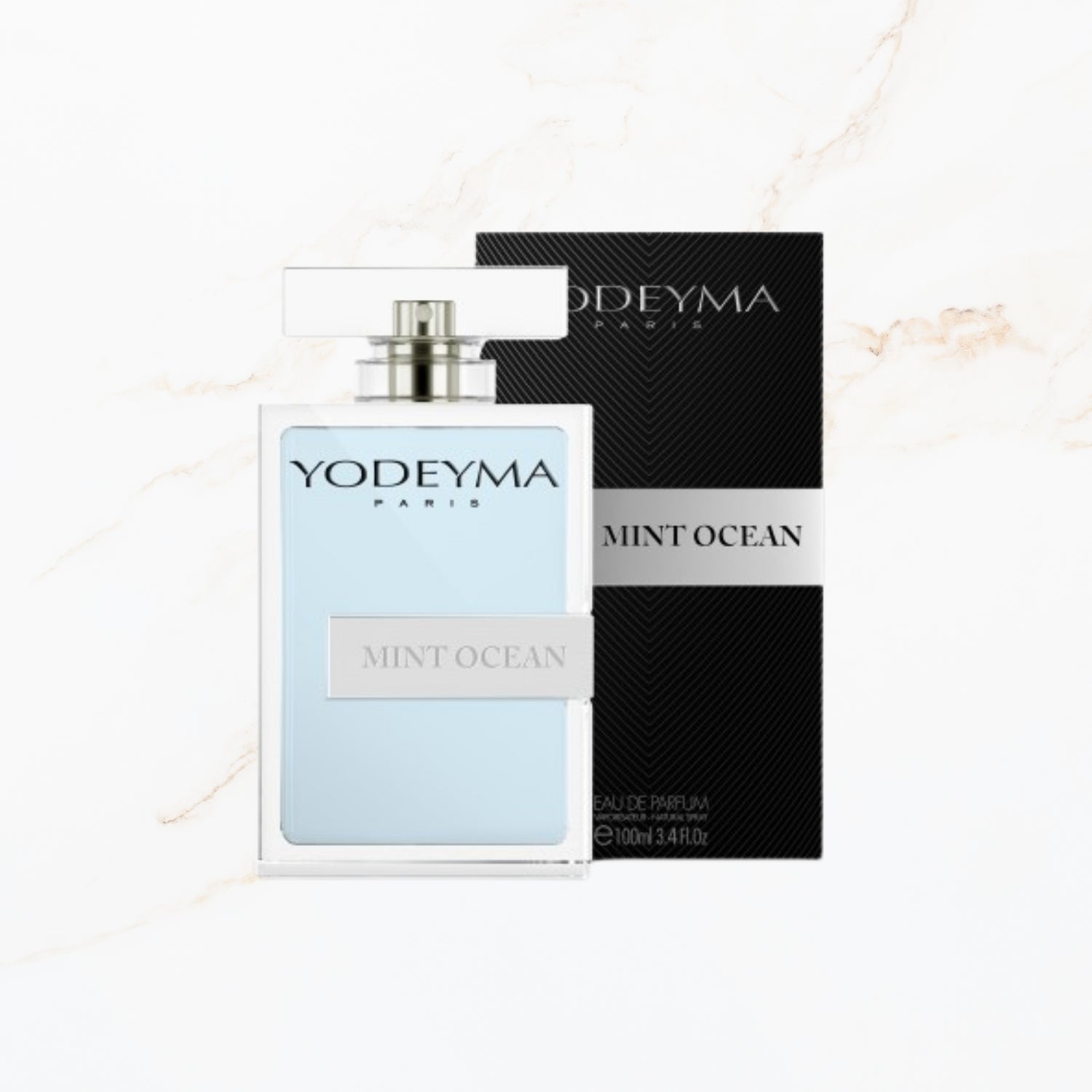 Seyso Yodeyma Mint Ocean parfum fles modern fris design