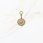 Seyso orchid pendant stainless steel bedeltje uit Design Your Own collectie