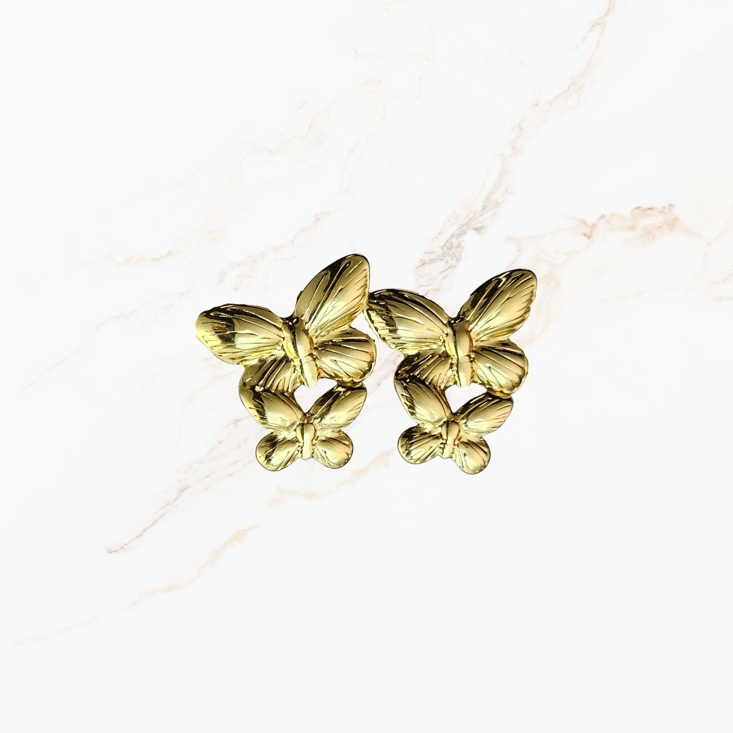 Dubbele Vlinders - Oorbel