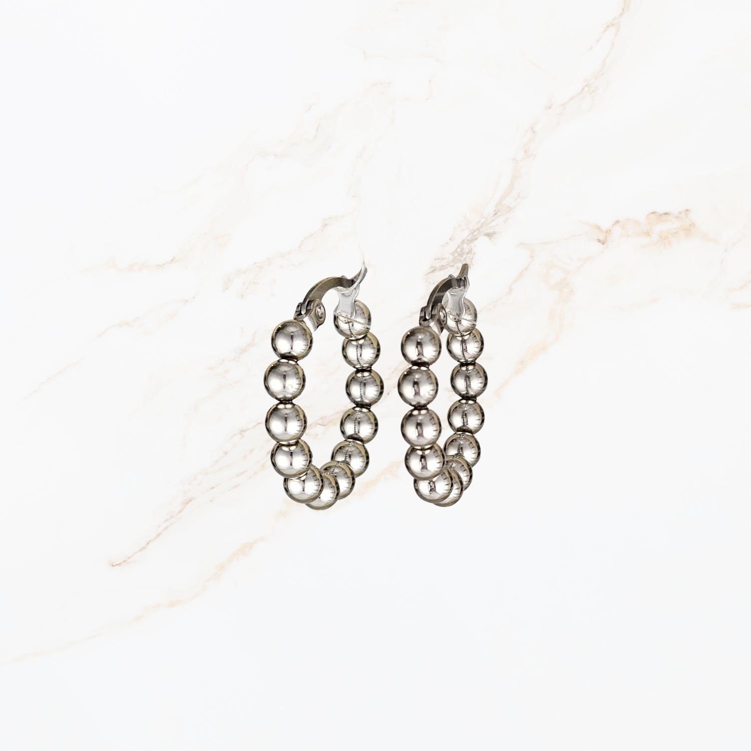 Aura Bead Hoops