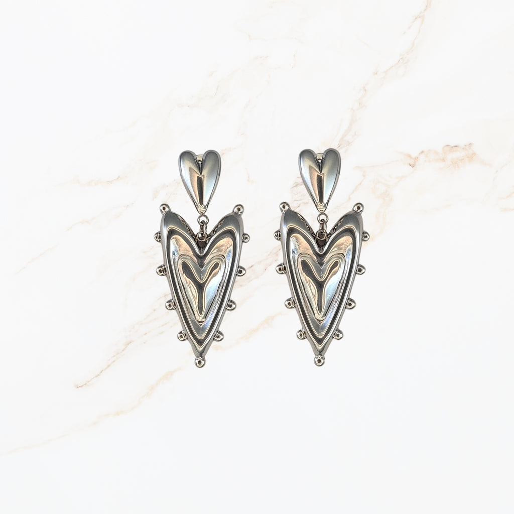 Valea Heart Drop Earrings