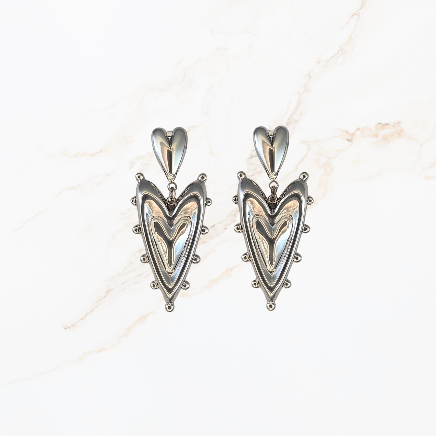 Valea Heart Drop Earrings