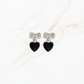 Sweet Bow Heart Earrings