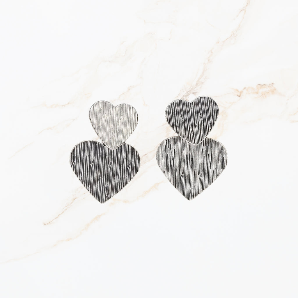 Double Heart Earrings
