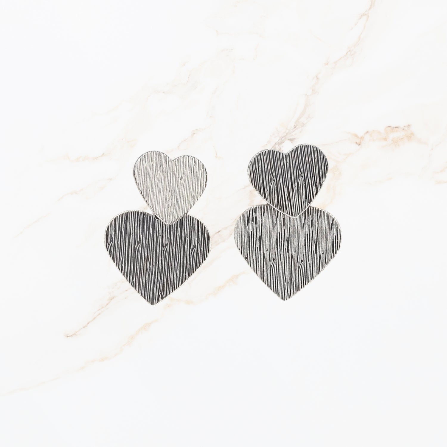 Double Heart Earrings