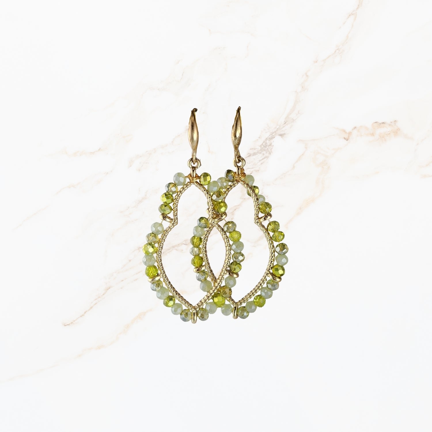 Elara Olive Bead Drops