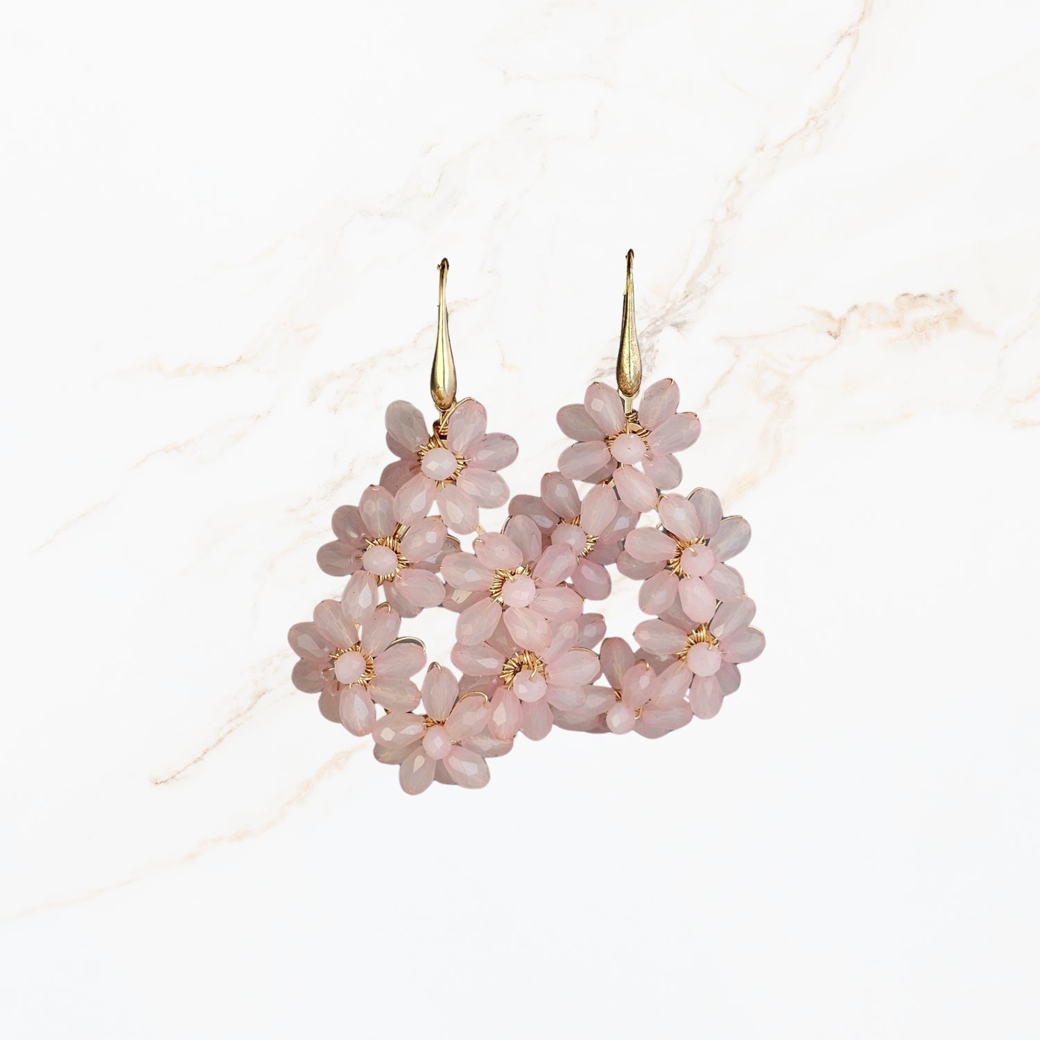 Ohrring mit rosa Stein