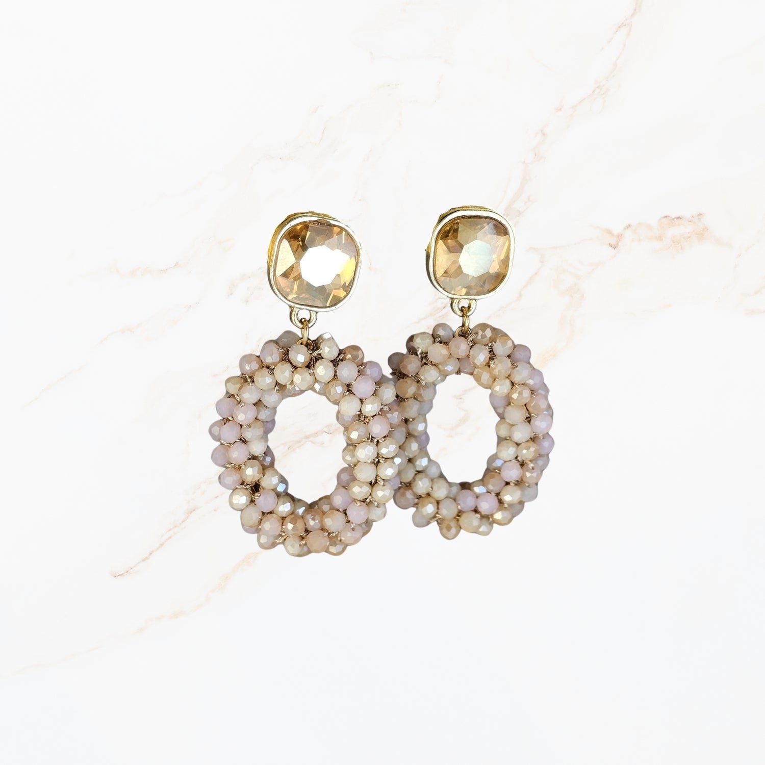 Perlenstein - Ohrring