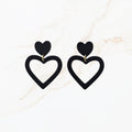 Noir Heart Earrings
