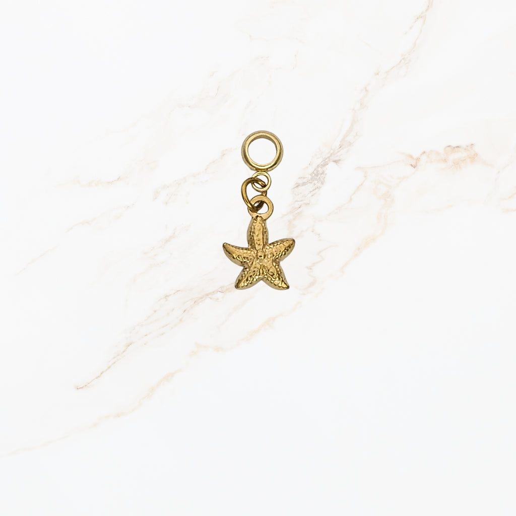 Seyso sea star stainless steel bedeltje uit Design Your Own collectie