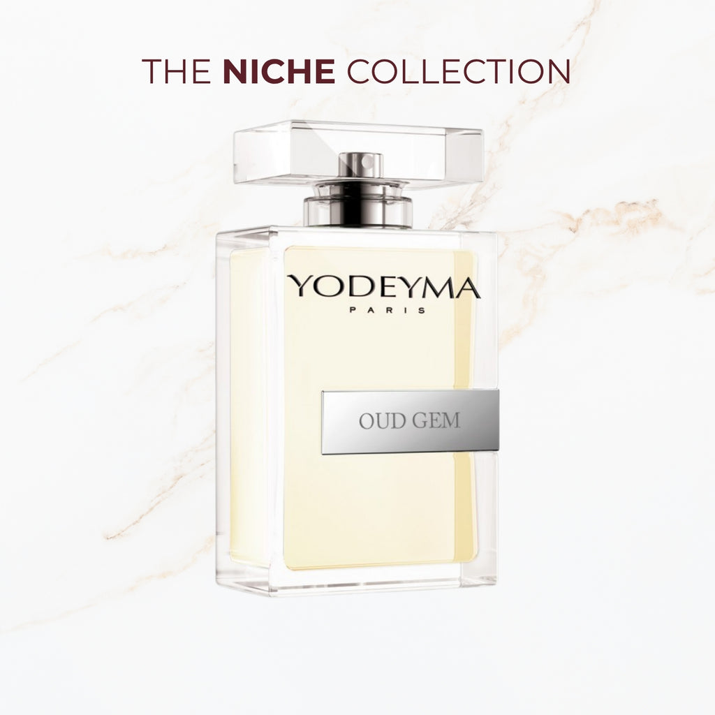 Seyso Yodeyma Oud Gem parfum fles luxe mysterieus design