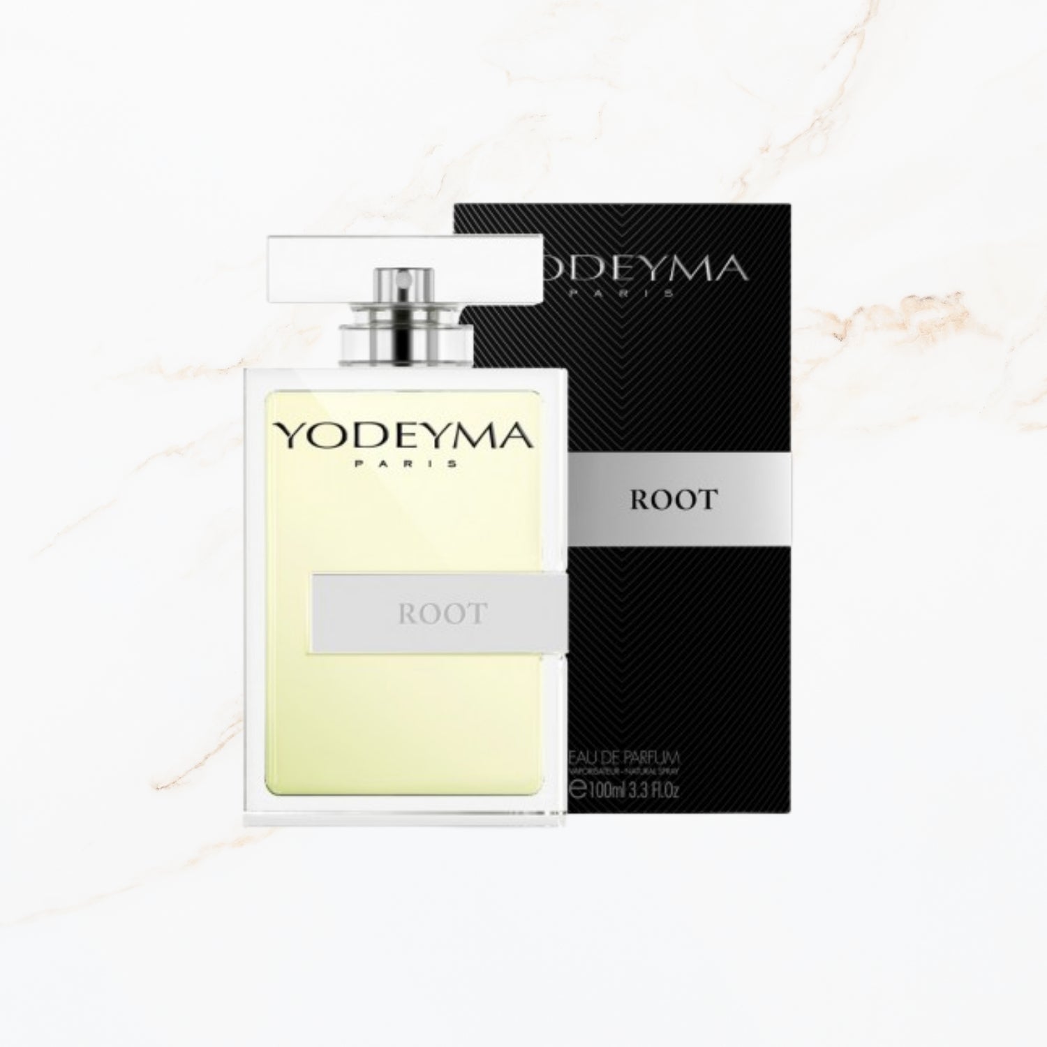 Seyso Yodeyma Root parfum fles stoer krachtig design