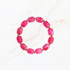 Roze kralen armband