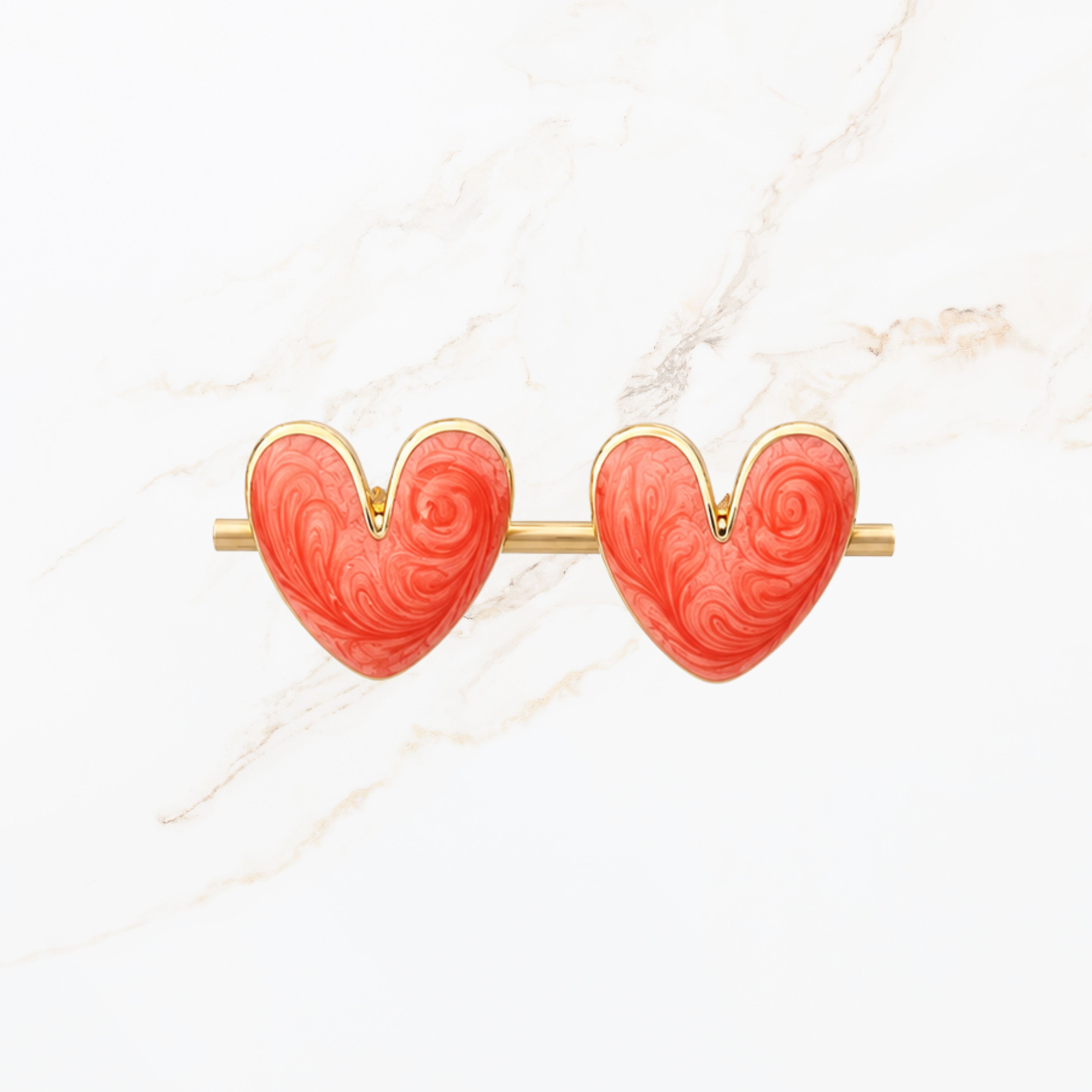 Bow Hearts - Ohrring