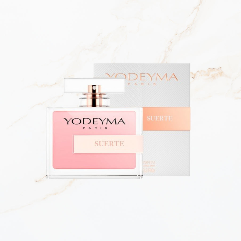 Seyso Yodeyma Suerte parfum fles luxe elegant design
