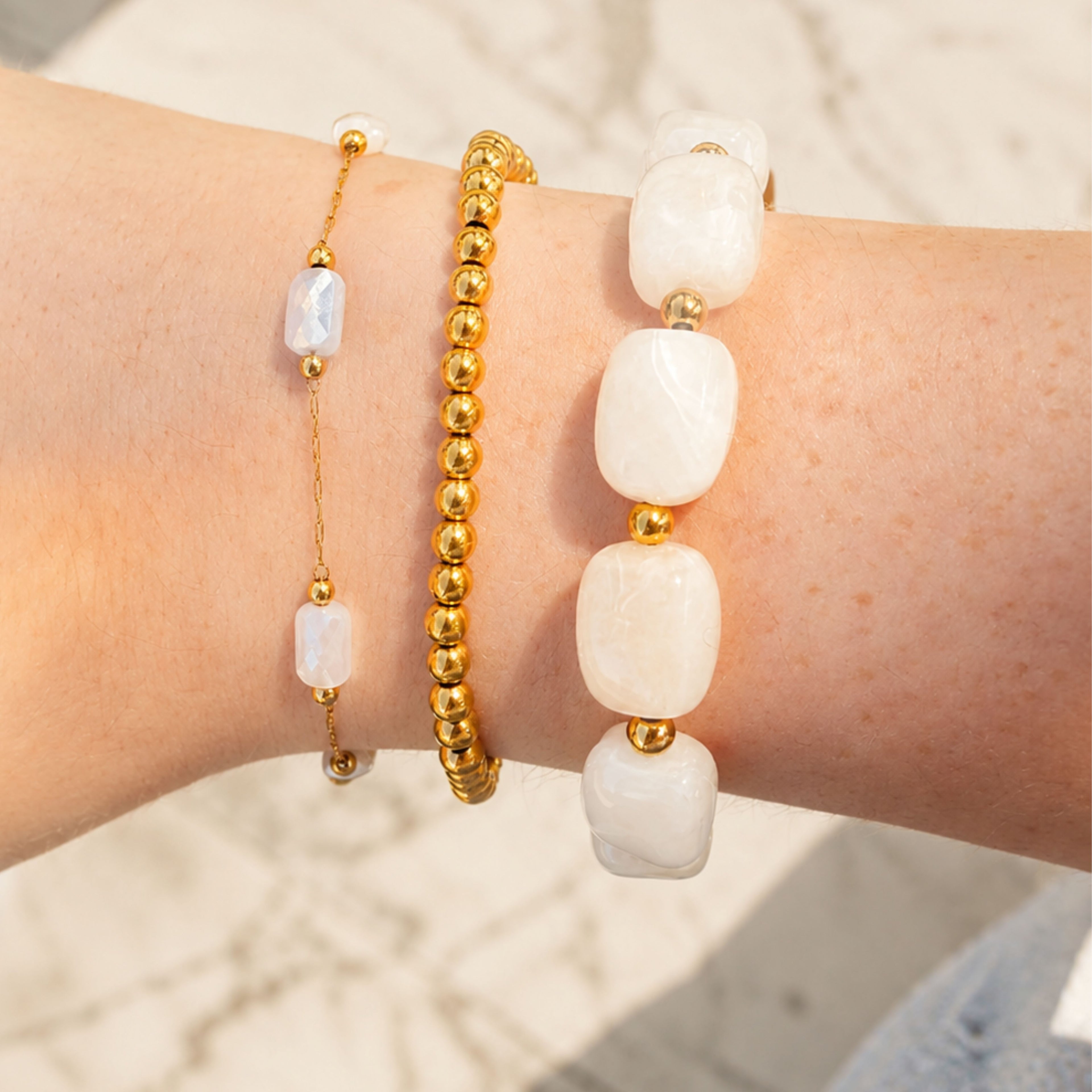 Groene kralen armband