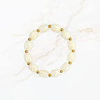 Witte kralen armband