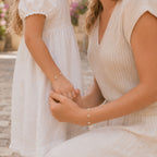 Witte parel bloem kralen armband