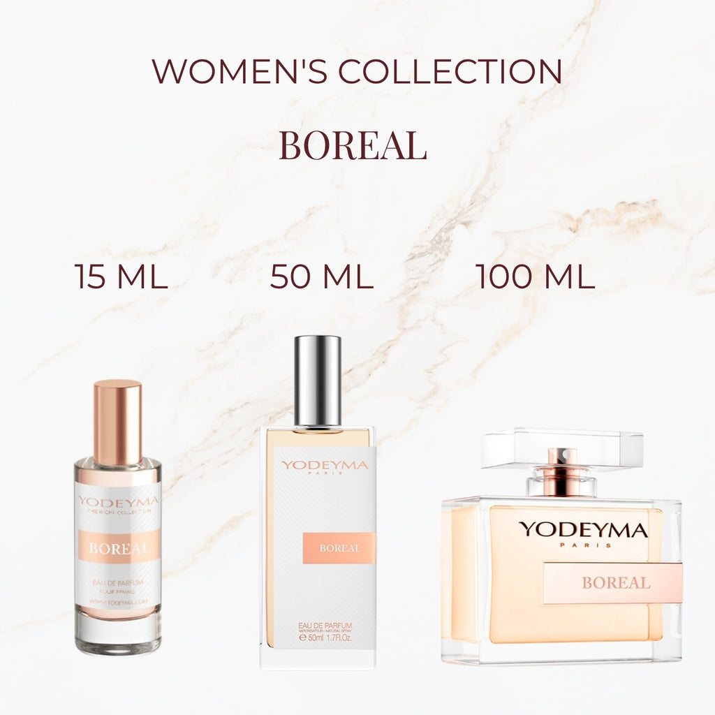 Yodeyma Boreal parfum verkrijgbaar in 15 ml 50 ml en 100 ml