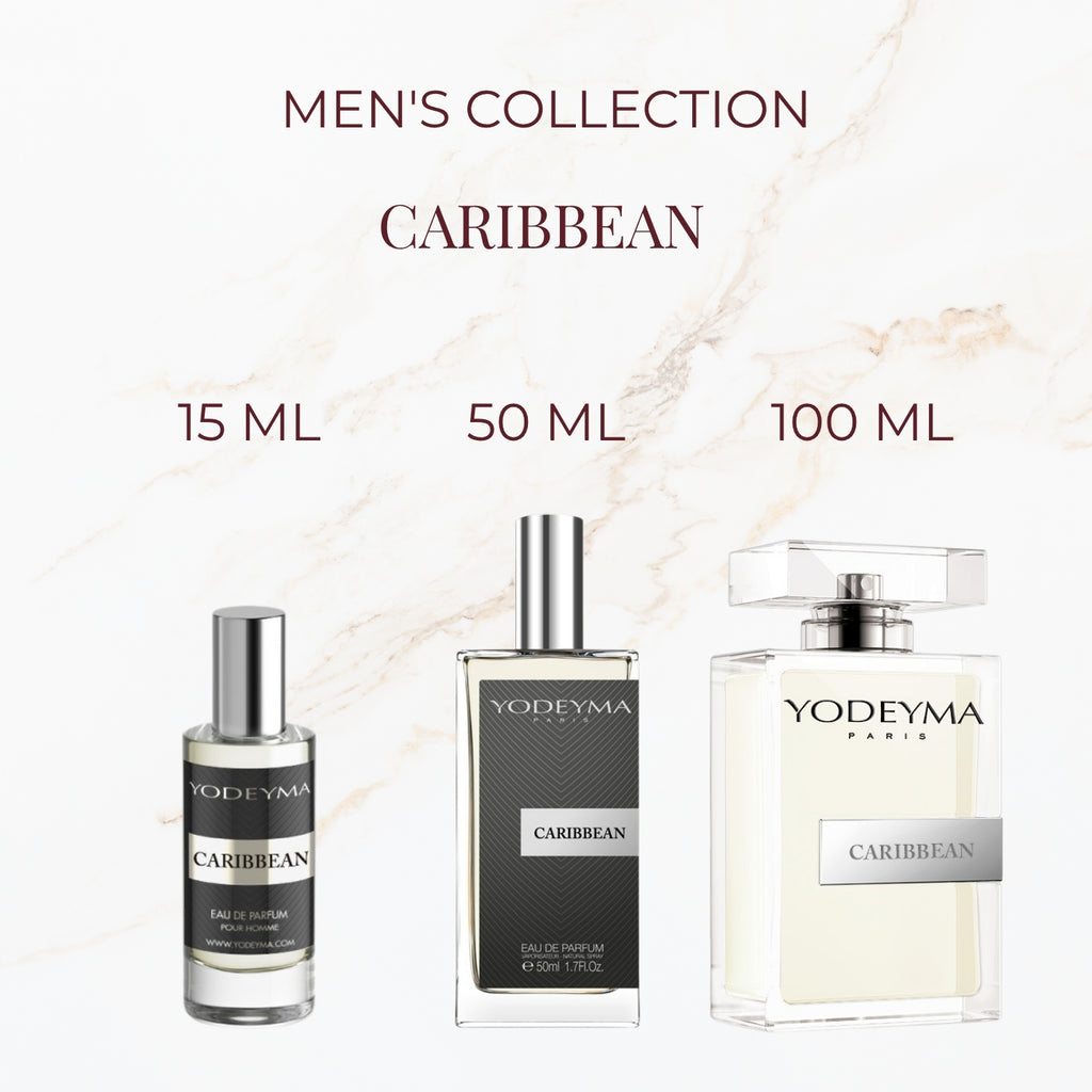 Yodeyma Caribbean parfum verkrijgbaar in 15 ml 50 ml en 100 ml