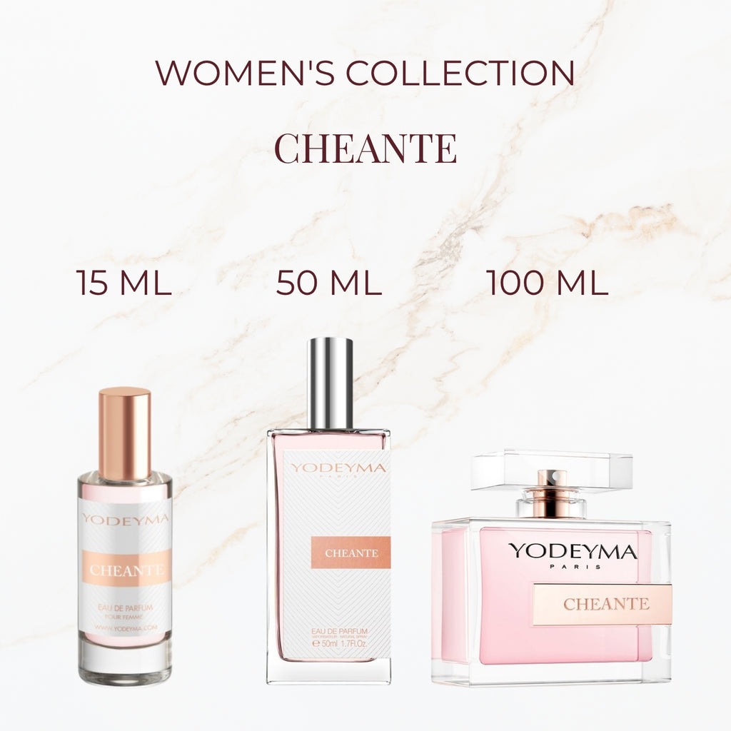 Yodeyma Cheante parfum verkrijgbaar in 15 ml 50 ml en 100 ml