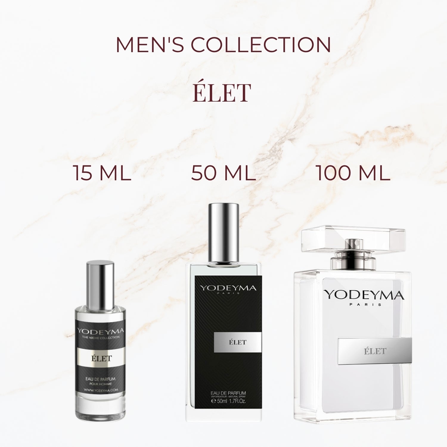 Yodeyma Elet parfum verkrijgbaar in 15 ml 50 ml en 100 ml