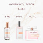 Yodeyma Linet parfum verkrijgbaar in 15 ml 50 ml en 100 ml