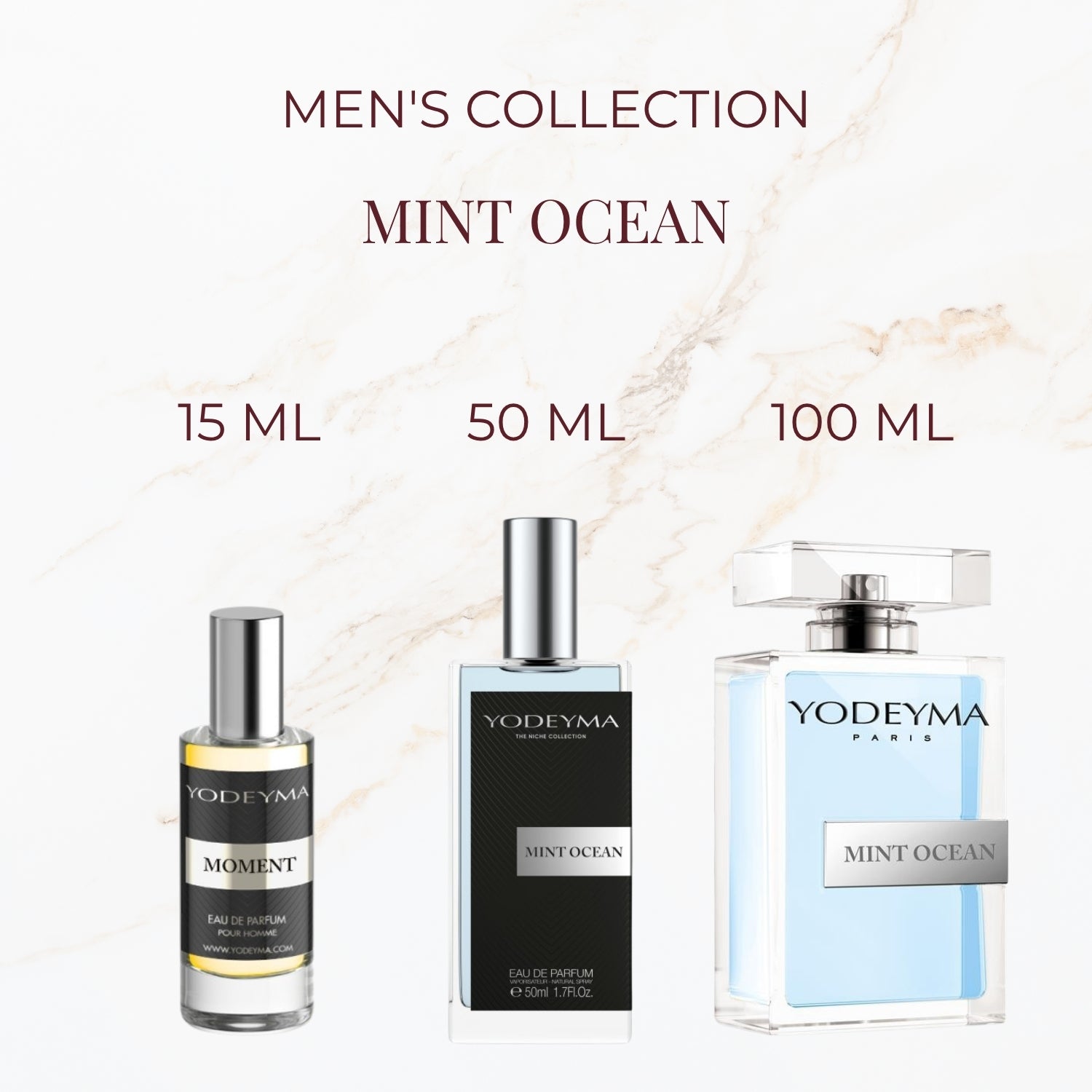 Yodeyma Mint Ocean parfum verkrijgbaar in 15 ml 50 ml en 100 ml