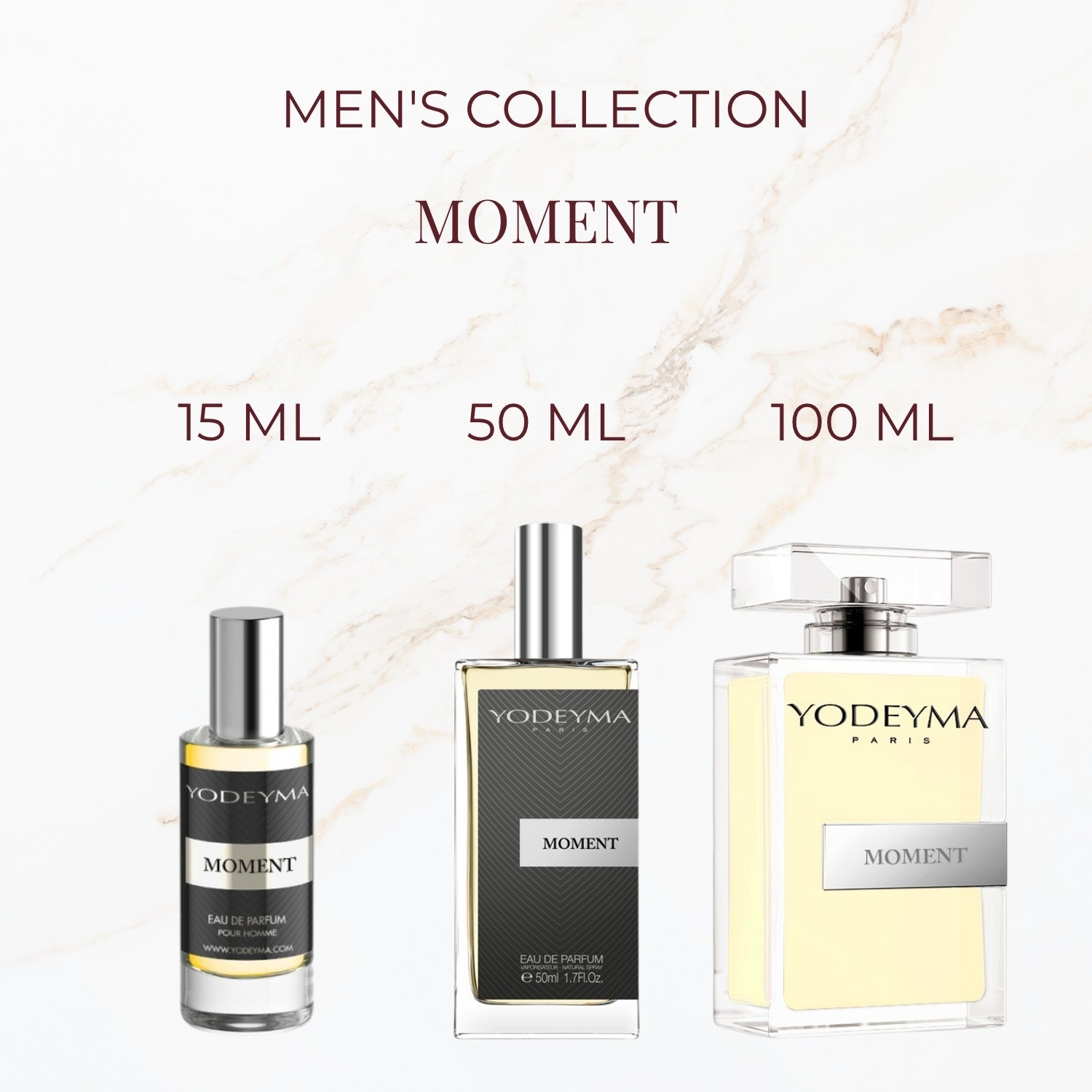 Yodeyma Moment parfum verkrijgbaar in 15 ml 50 ml en 100 ml
