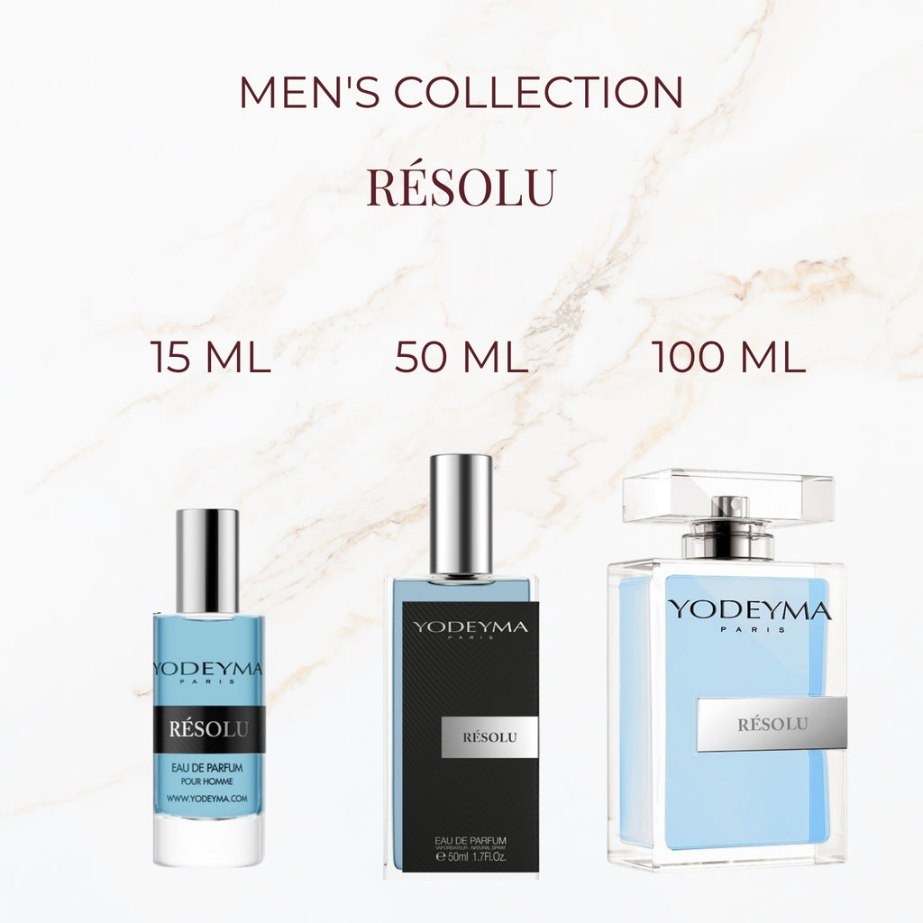Yodeyma Resolu parfum verkrijgbaar in 15 ml 50 ml en 100 ml