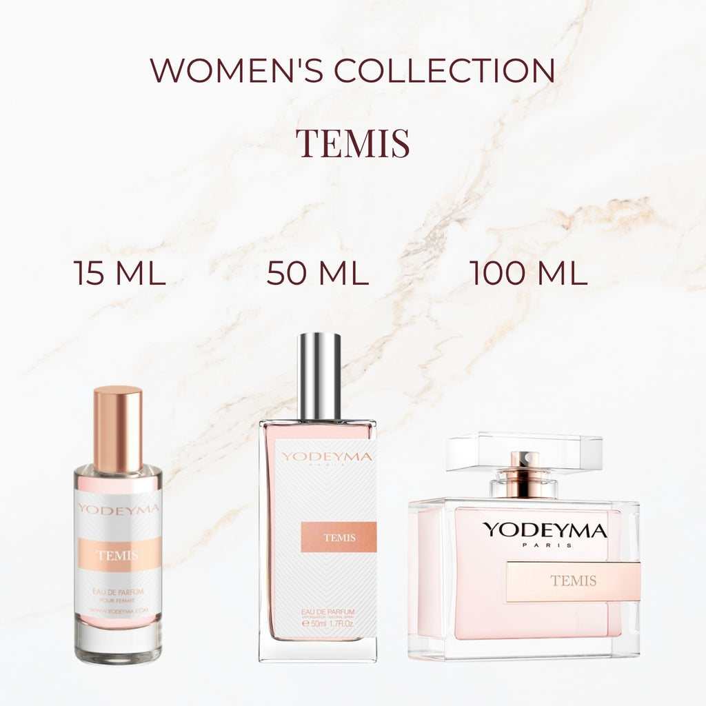 Yodeyma Temis parfum verkrijgbaar in 15 ml 50 ml en 100 ml