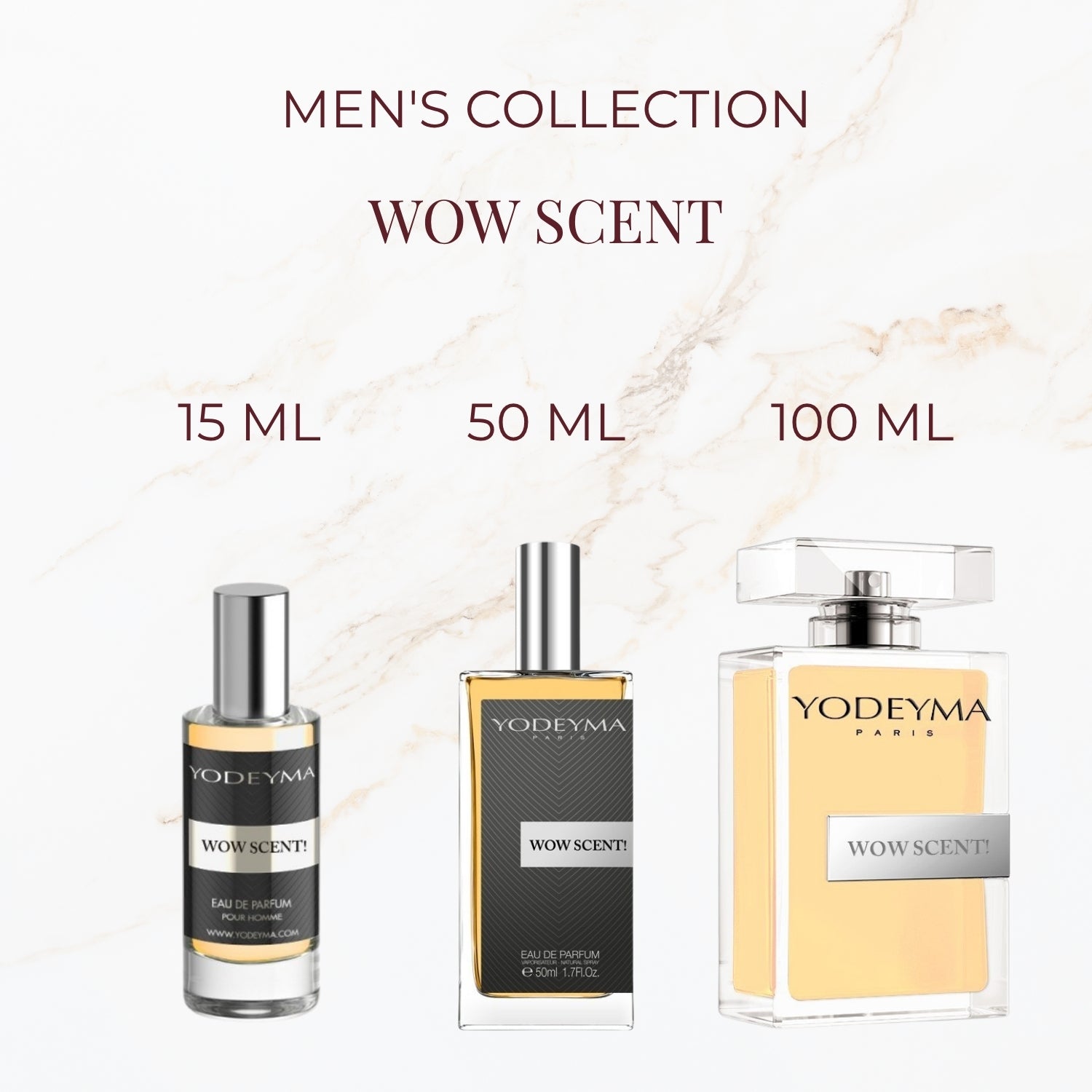 Yodeyma WOW Scent parfum verkrijgbaar in 15 ml 50 ml en 100 ml
