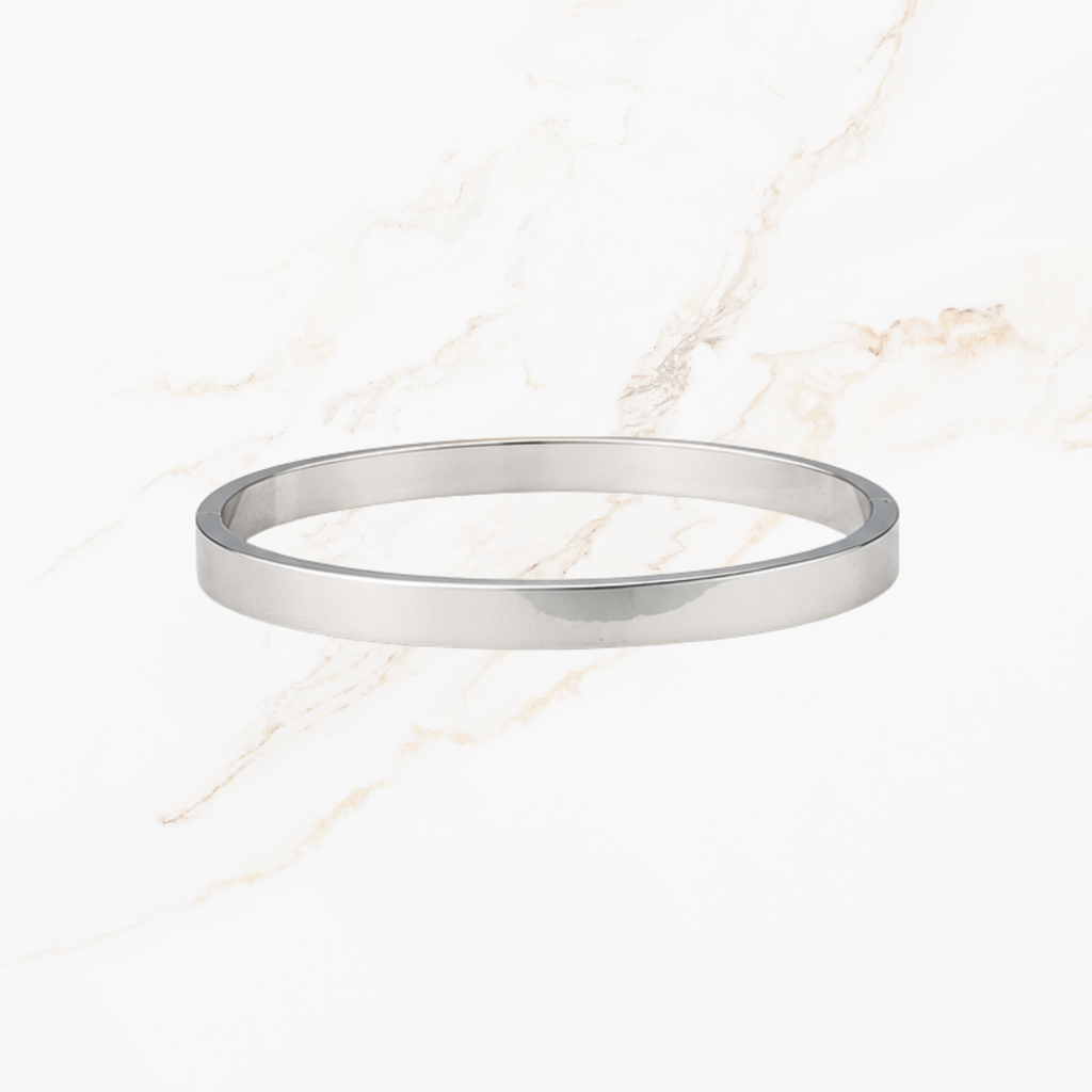 Zilverkleurige bangle