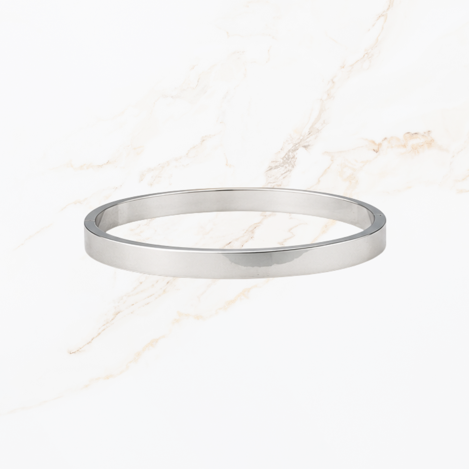 Zilverkleurige bangle