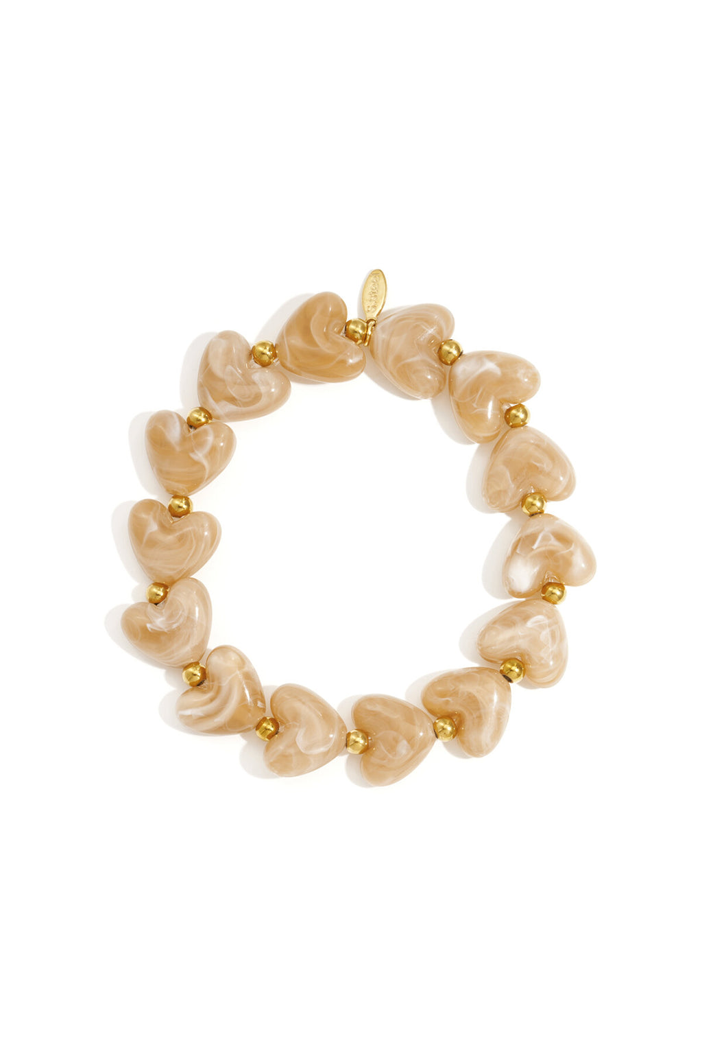 Elastische hartjes armband