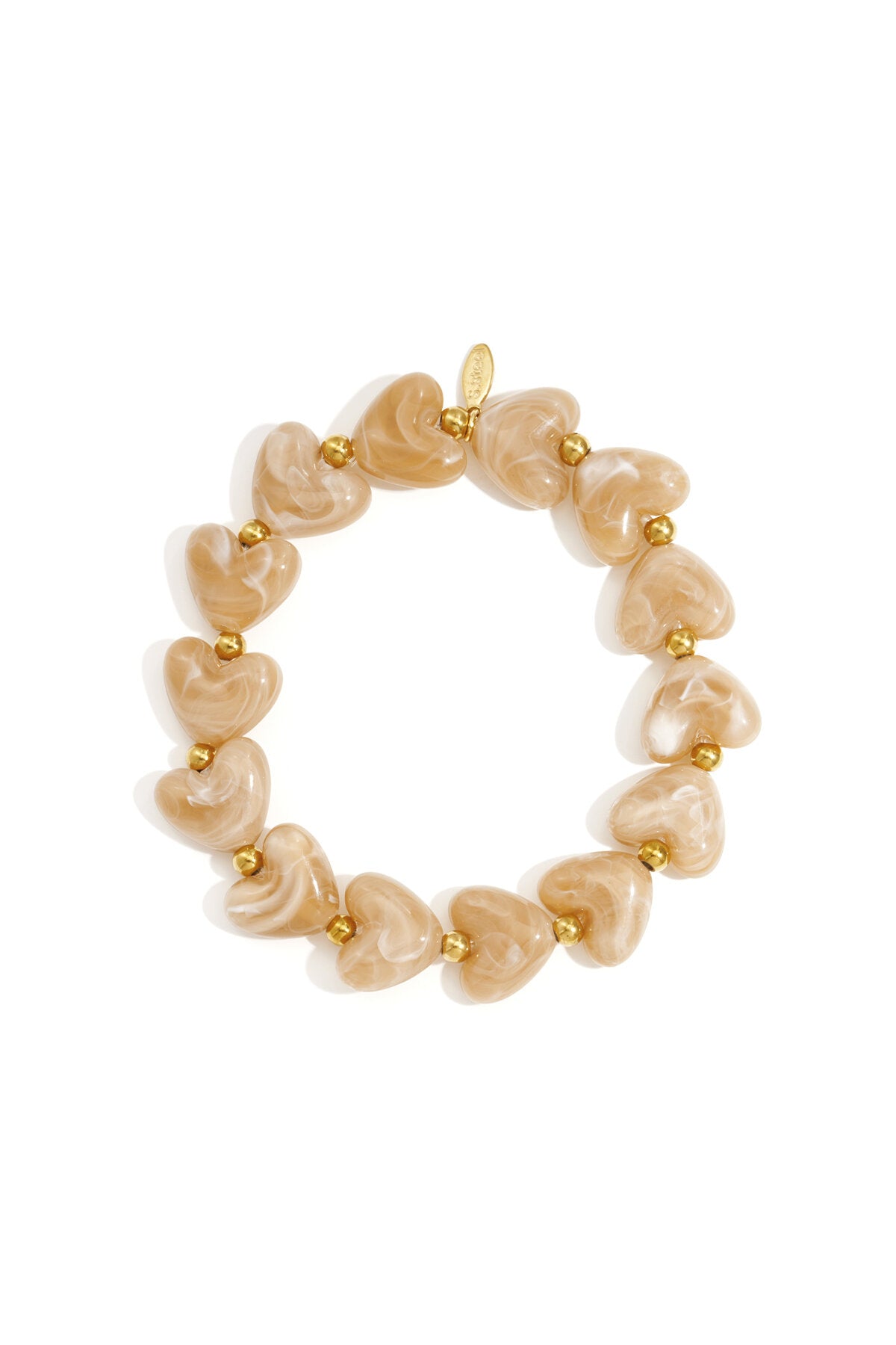 Elastische hartjes armband