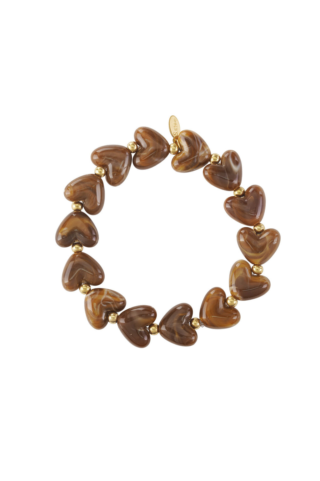 Elastische hartjes armband